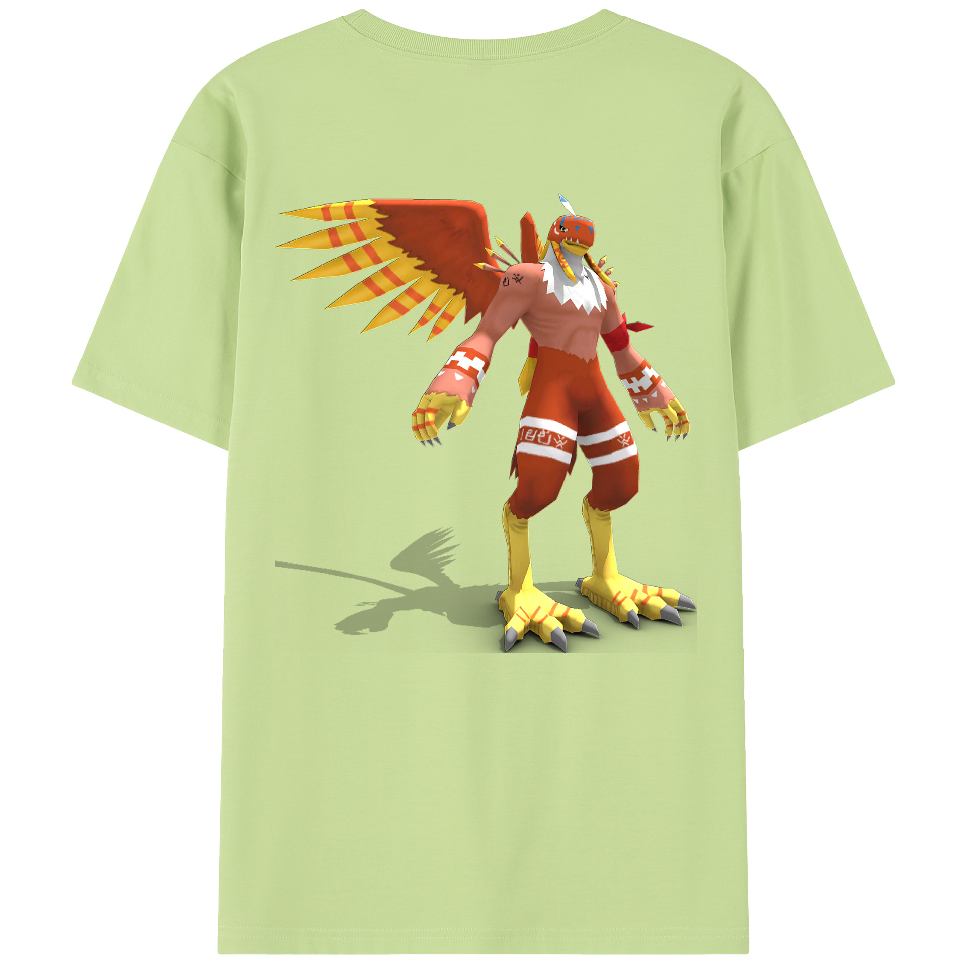 （画像用） Digimon デジタルモンスター/デジモン 綿100％半袖Tシャツ（背面プリント）